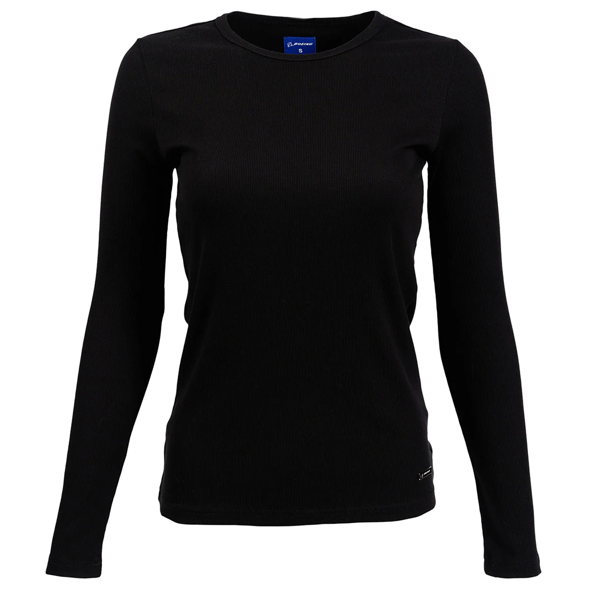Boeing Signature Logo Women's Ribbed Long Sleeve T-Shirt - Image 2